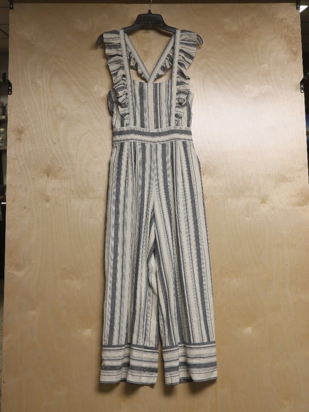 ella moss Ophelia Linen Striped Jumpsuit NWT Size 28